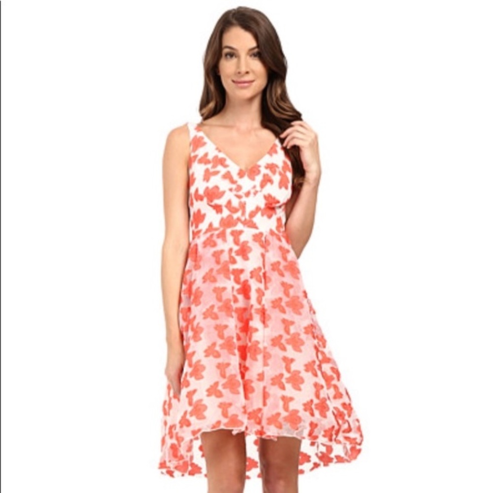 Eva by Eva Franco | Zander Butterfly Design Party Dress Orange & White-NWOT sz 2